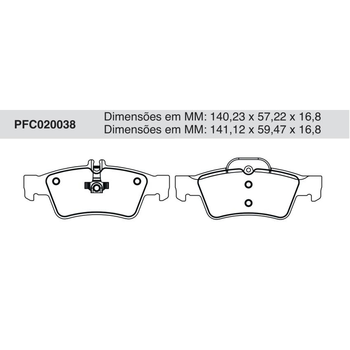 Jogo de Pastilha de Freio Traseira para Mercedes-Benz E 320 TOURING e E 350 - Cofap - PFC020038
