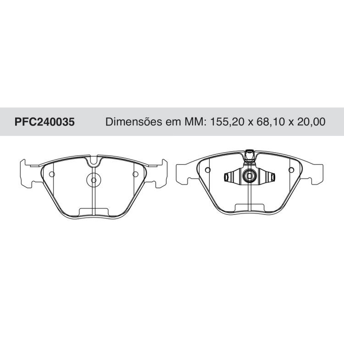 Jogo De Pastilha De Freio Dianteira Cerâmica - Cofap - PFC240035