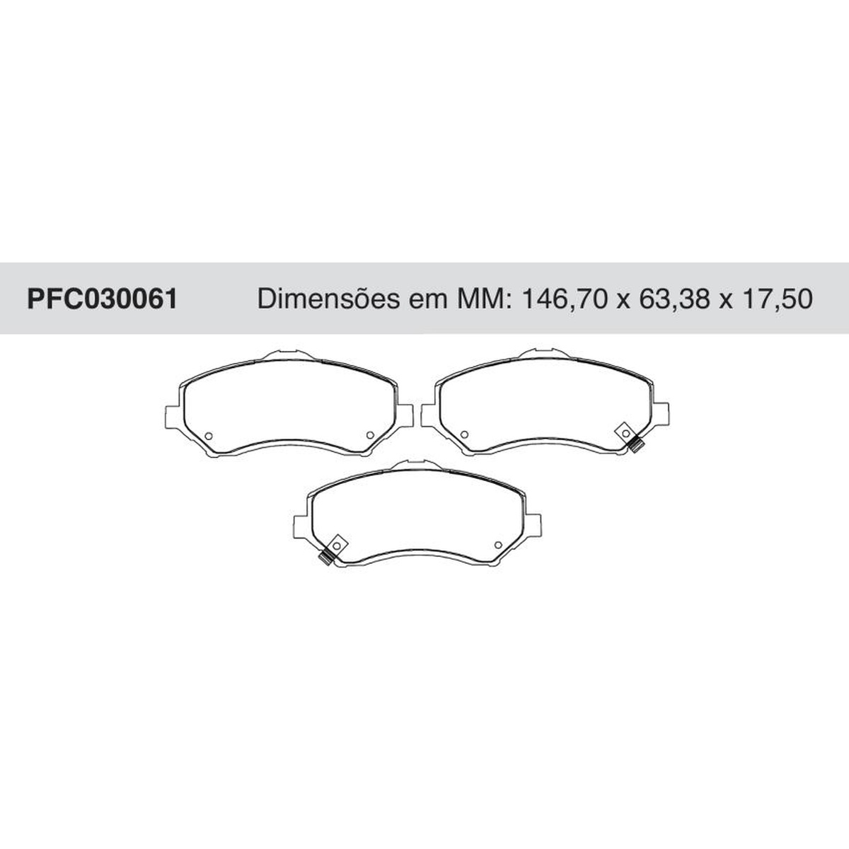 Jogo De Pastilha De Freio Dianteira - Cofap - PFC030061