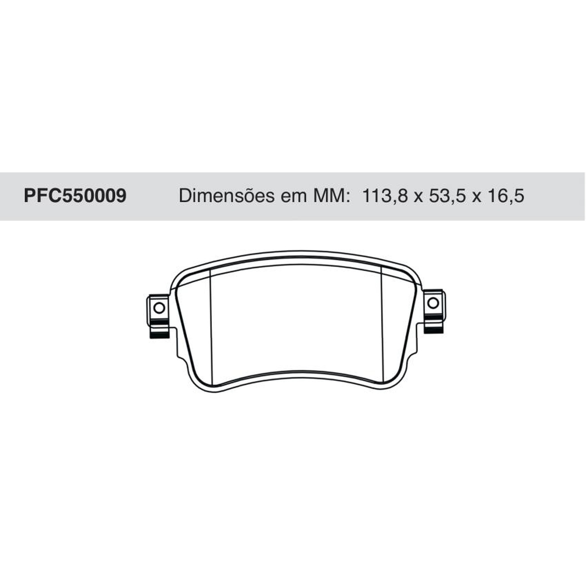 Jogo De Pastilha De Freio Traseira - Cofap - PFC550009