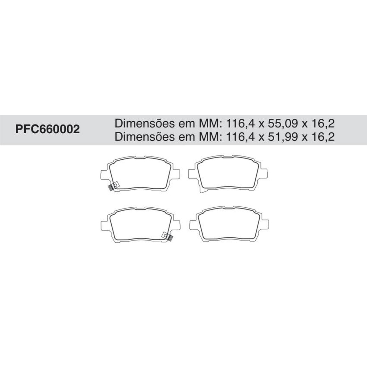 Jogo De Pastilha De Freio Dianteira - Cofap - PFC660002