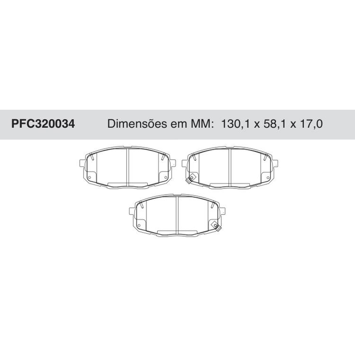 Jogo de Pastilha de Freio Dianteira para Hyundai Creta - Cofap - PFC320034