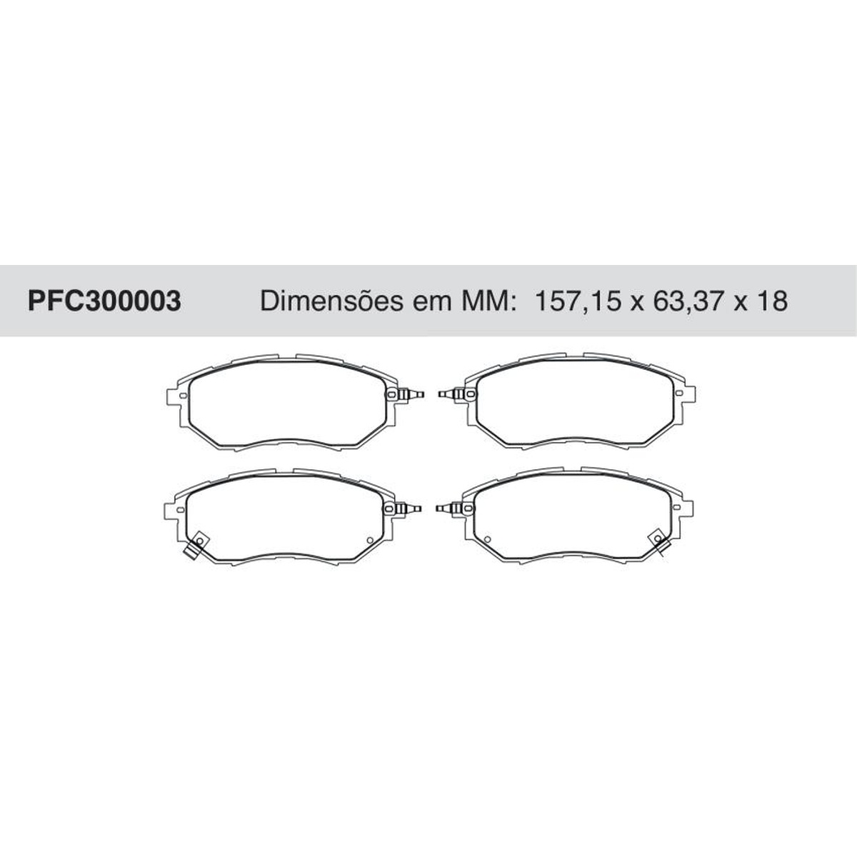 Jogo De Pastilha De Freio Dianteira - Cofap - PFC300003