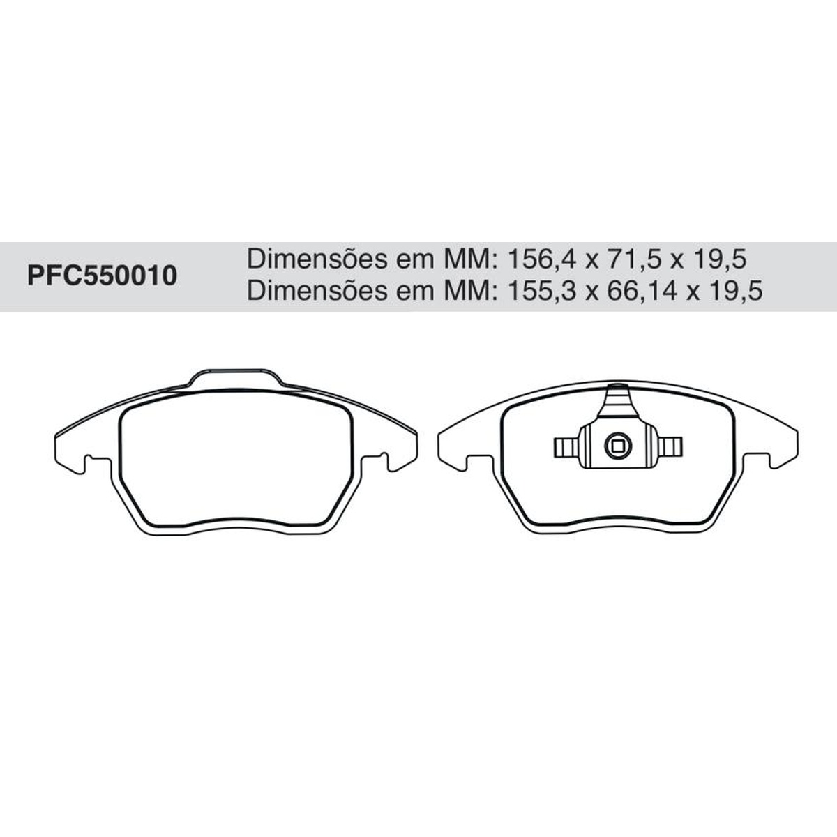 Jogo De Pastilha De Freio Dianteira - Cofap - PFC550010