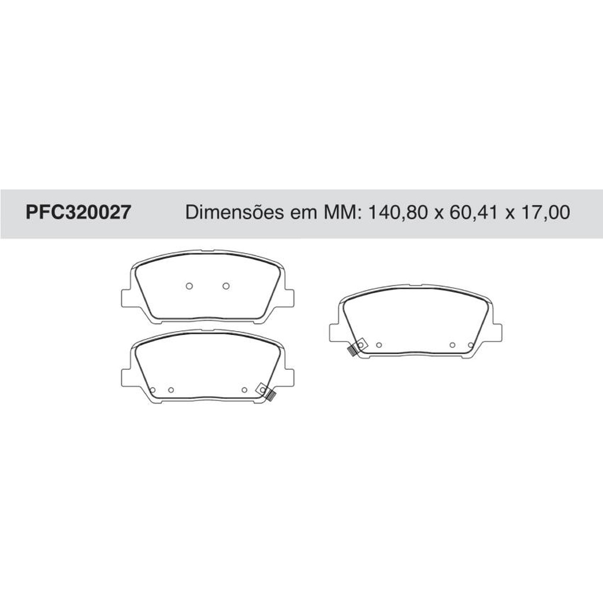Jogo de Pastilha de Freio Dianteira para Hyundai Azera - Cofap - PFC320027