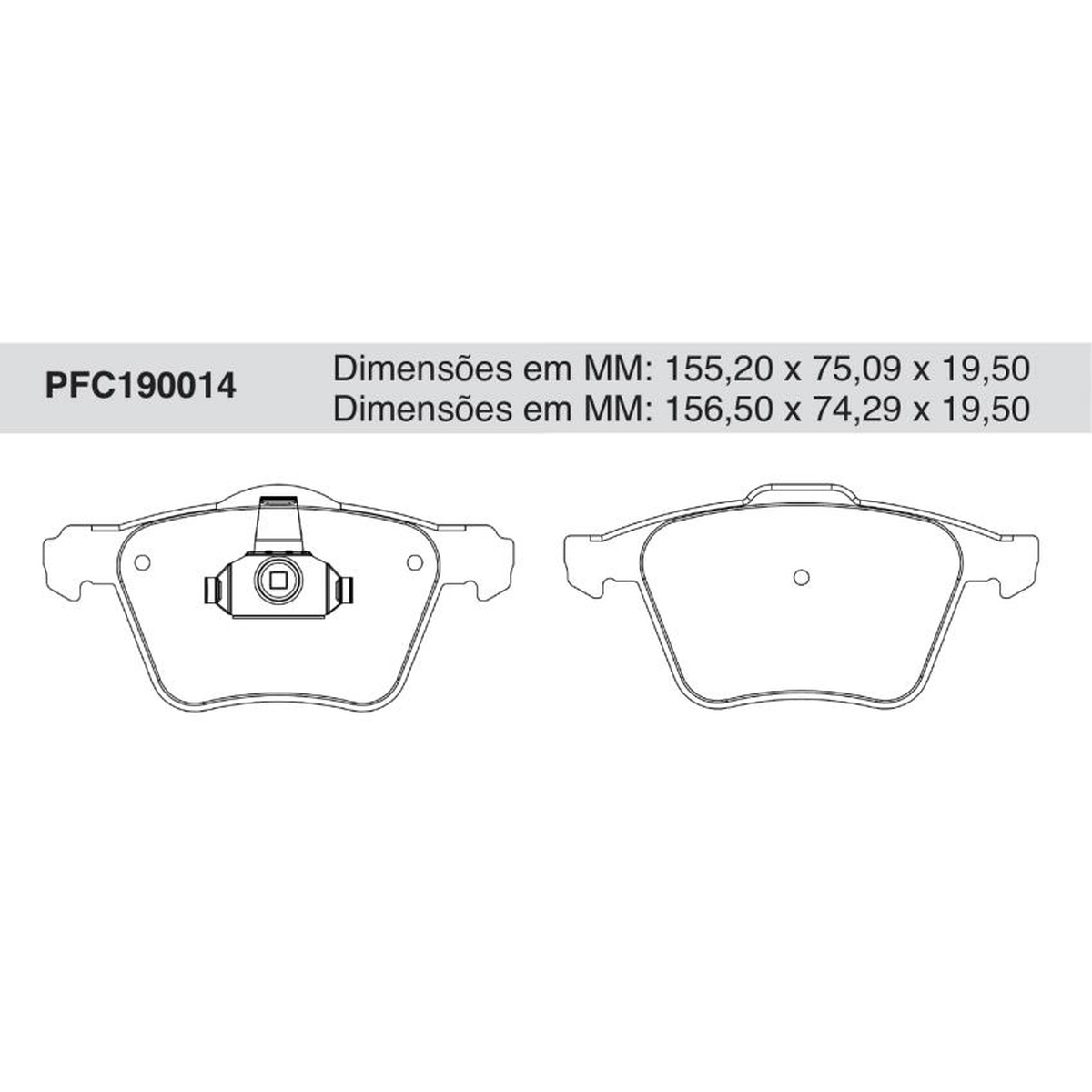 Jogo de Pastilha de Freio Dianteira para Volvo S60 - Cofap - PFC190014