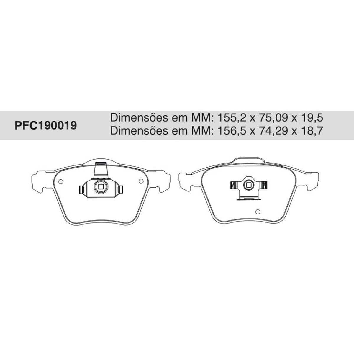 Jogo de Pastilha de Freio Dianteira para Volvo XC90 - Cofap - PFC190019