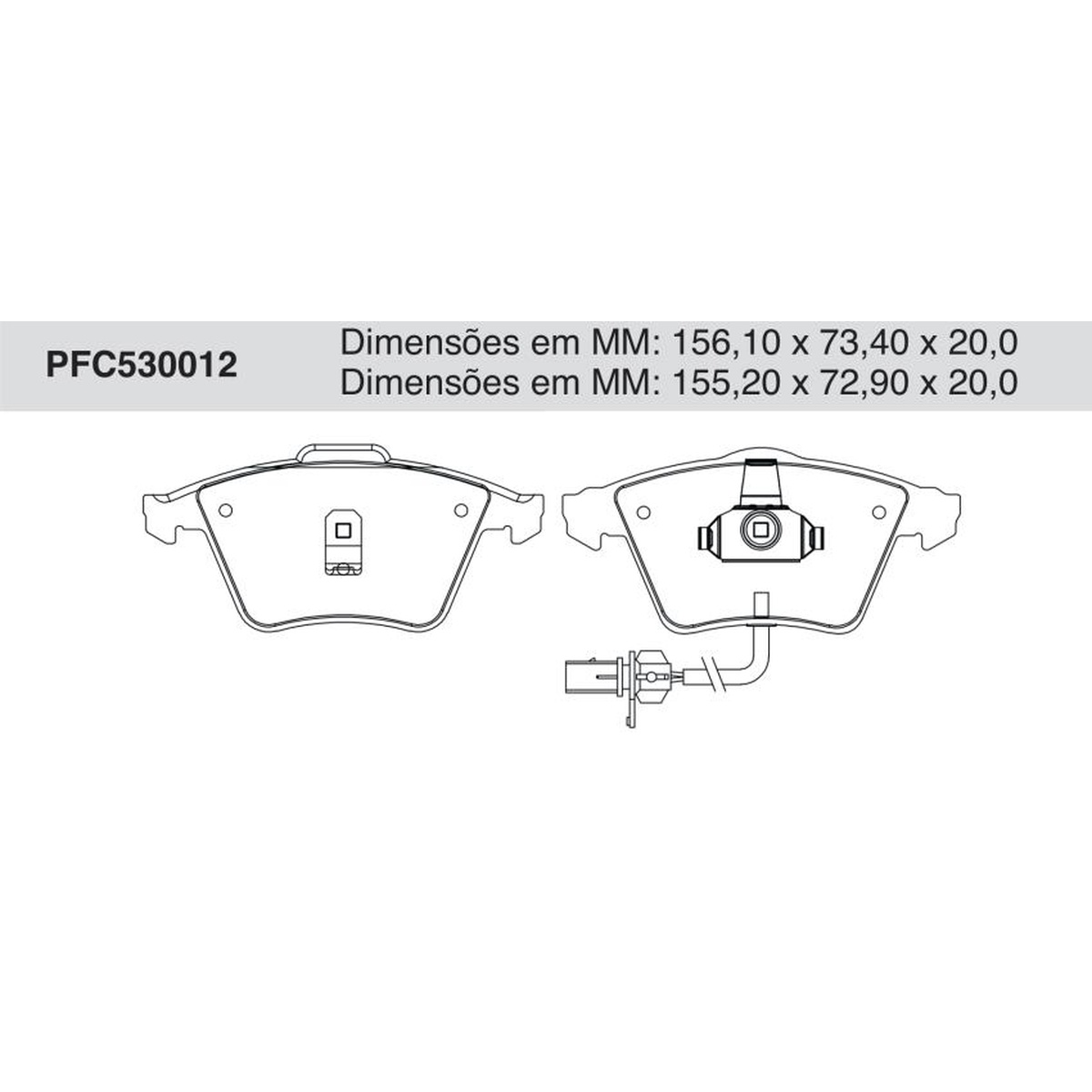 Jogo De Pastilha De Freio Dianteira - Cofap - PFC530012