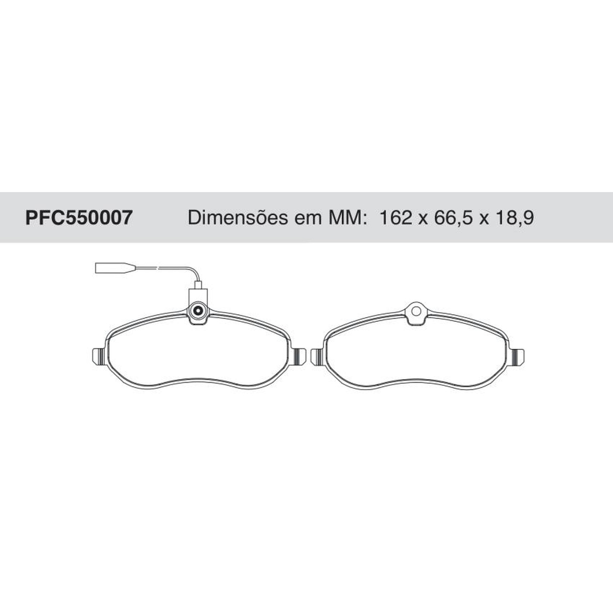 Jogo De Pastilha De Freio Dianteira - Cofap - PFC550007