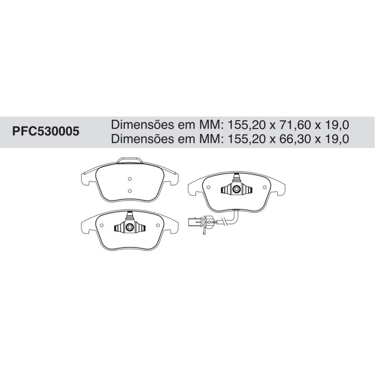 Jogo De Pastilha De Freio Dianteira Audi A4 - Cofap - PFC530005