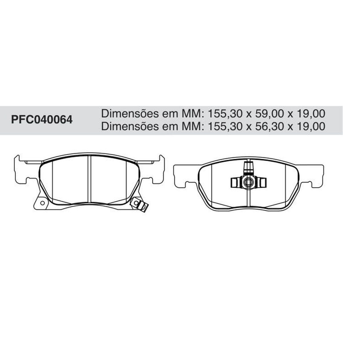 Jogo de Pastilha de Freio Dianteira Cerâmica para Chevrolet Cruze e Cruze Sport6 - Cofap - PFC040064
