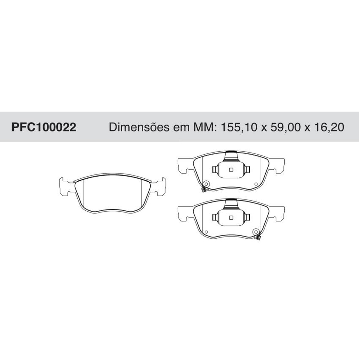 Jogo de Pastilha de Freio Dianteira para Honda Civic e HR-V - Cofap - PFC100022