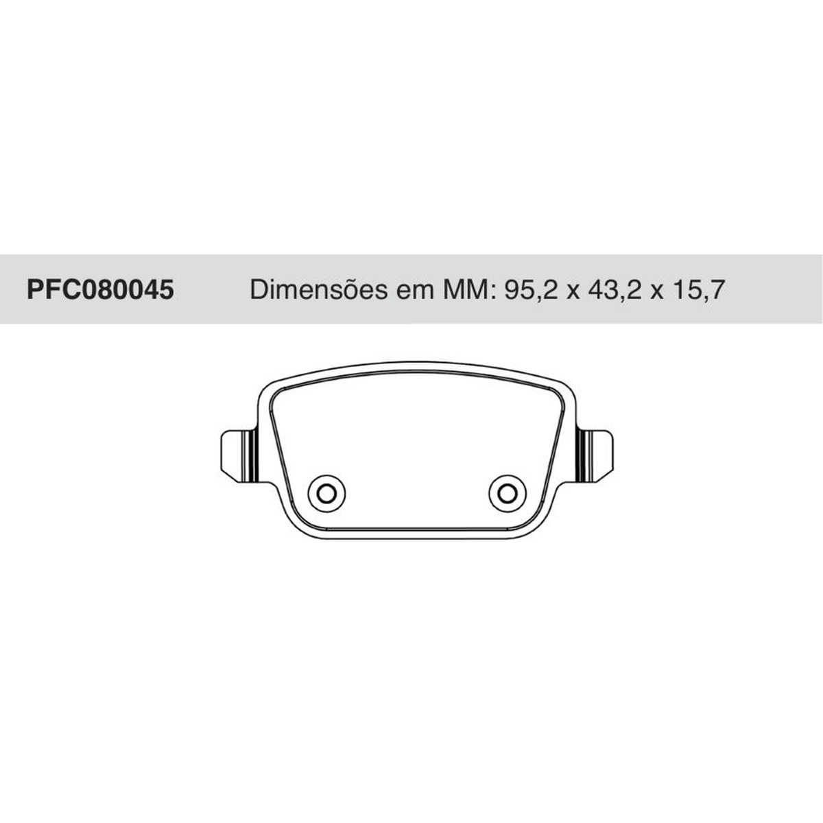 Jogo De Pastilha De Freio Traseira - Cofap - PFC080045
