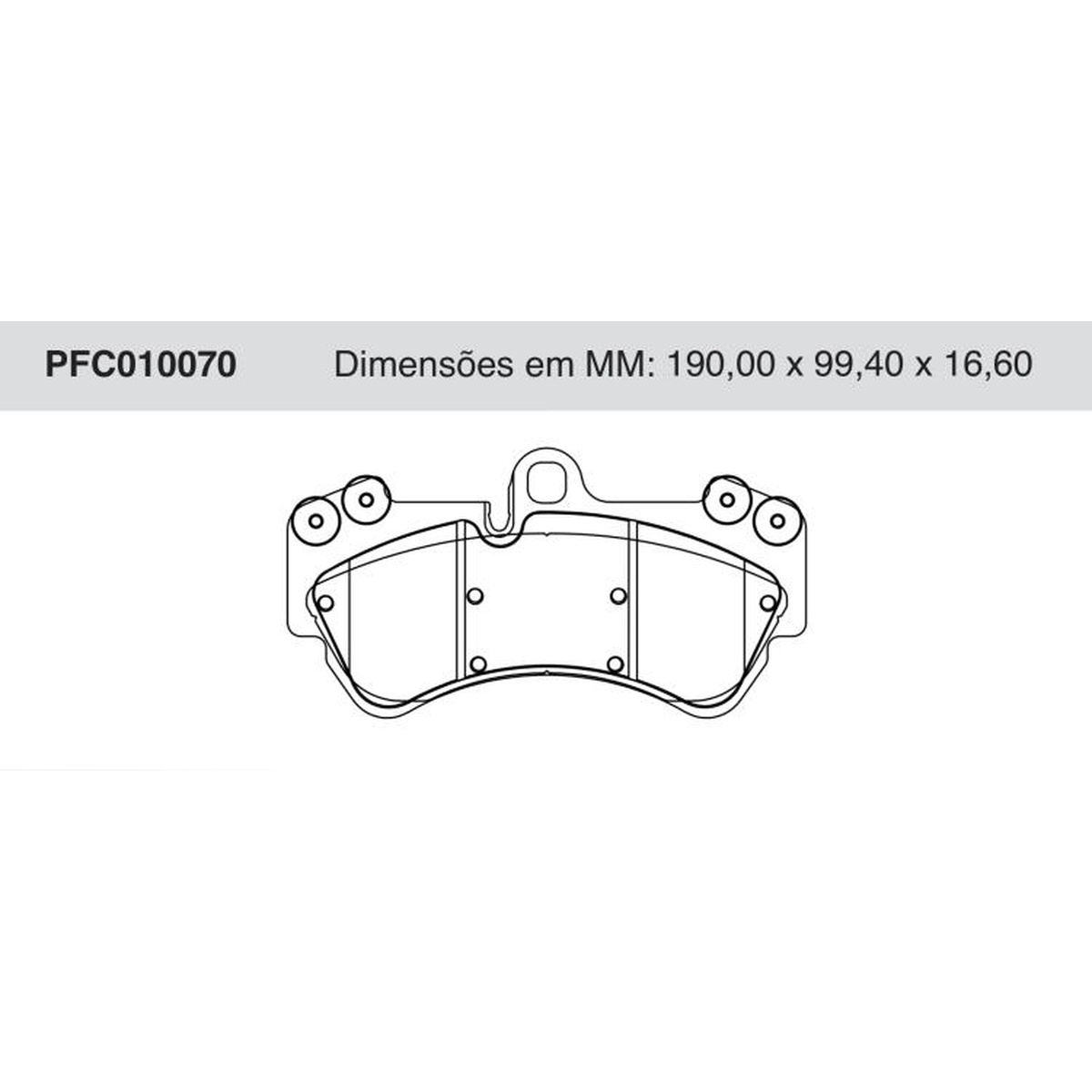 Jogo de Pastilha de Freio Dianteira para Volkswagen Touareg - Cofap - PFC010070