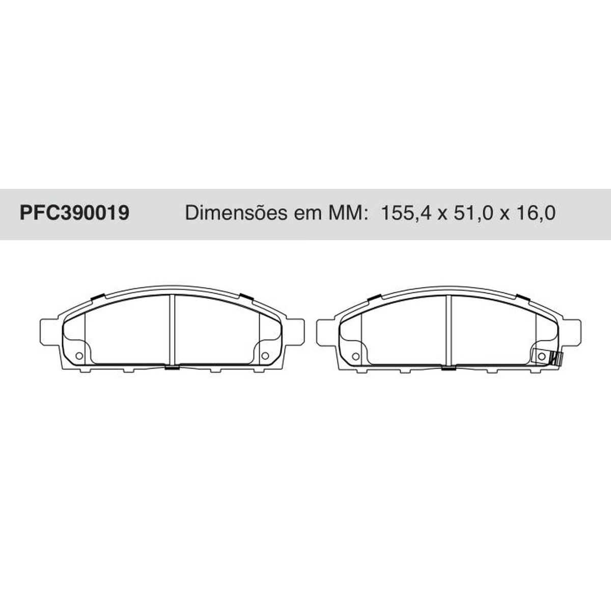 Jogo de Pastilha de Freio Dianteira Cerâmica para Mitsubishi L200 e Pajero Dakar - Cofap - PFC390019