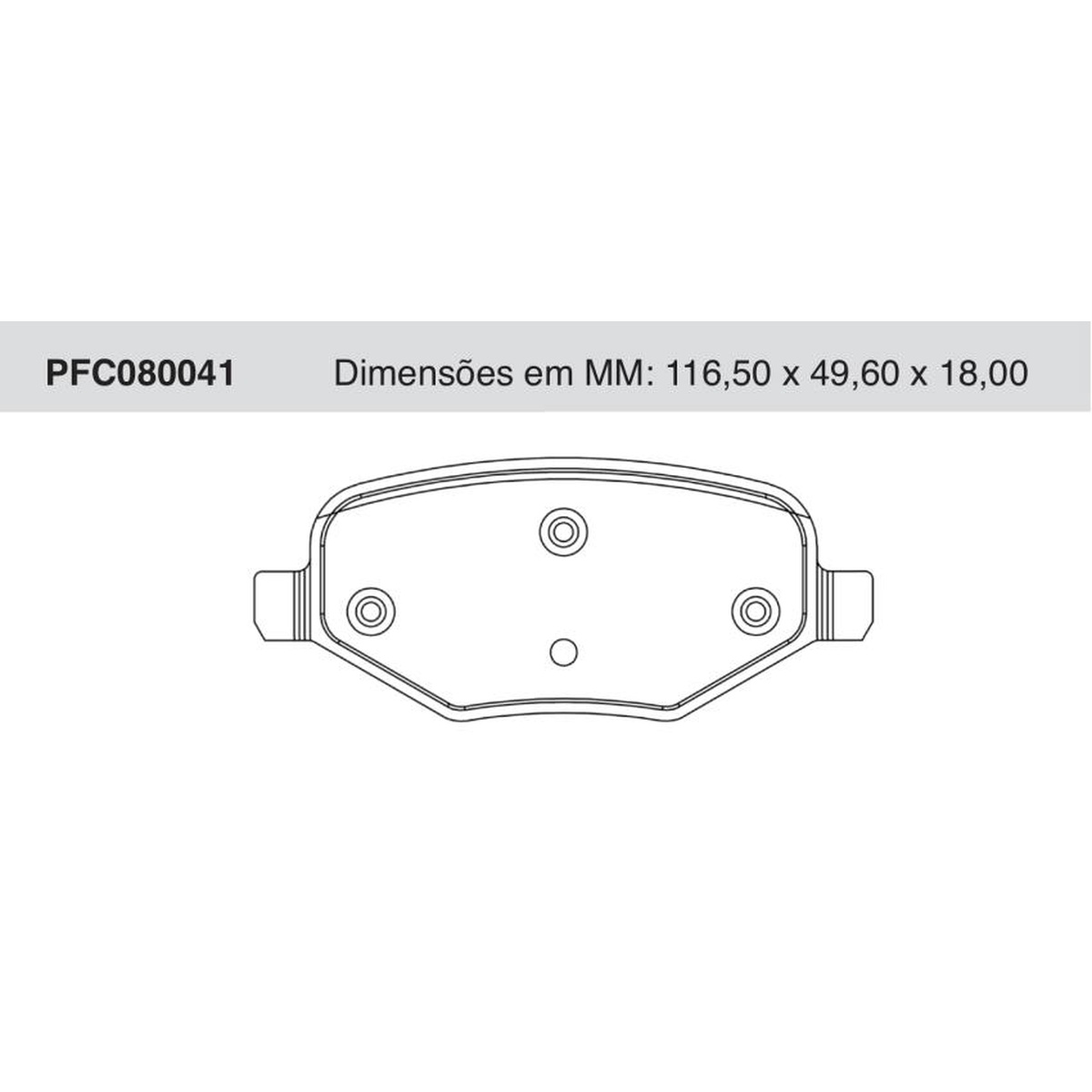 Jogo de Pastilha de Freio Traseira para Ford Edge - Cofap - PFC080041