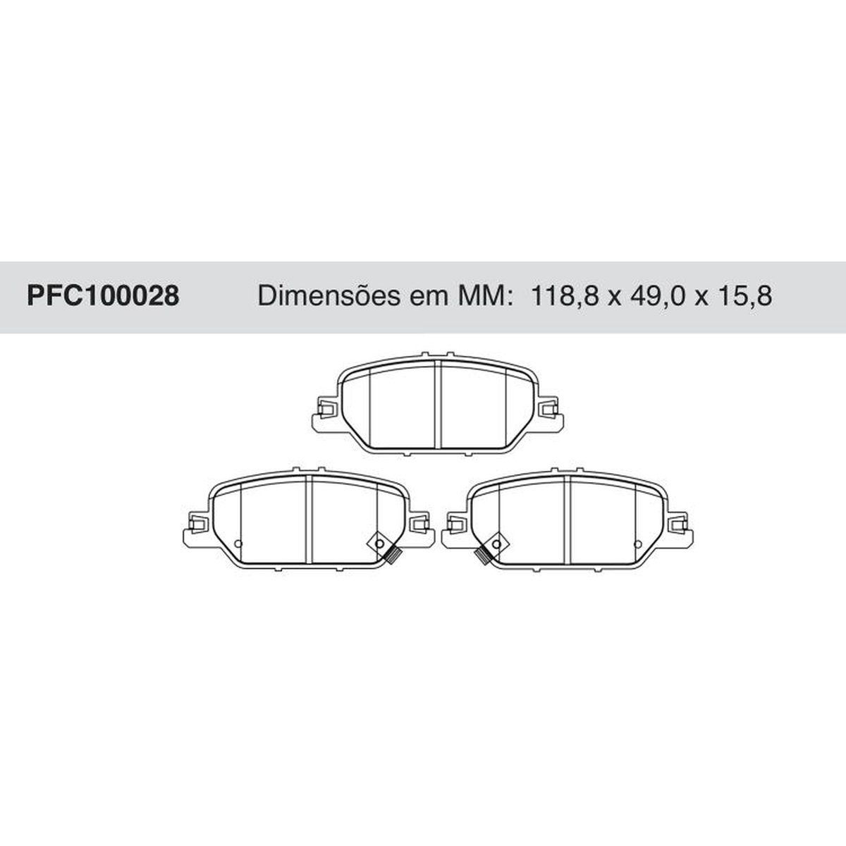 Jogo de Pastilha de Freio Traseira para Honda CR-V - Cofap - PFC100028