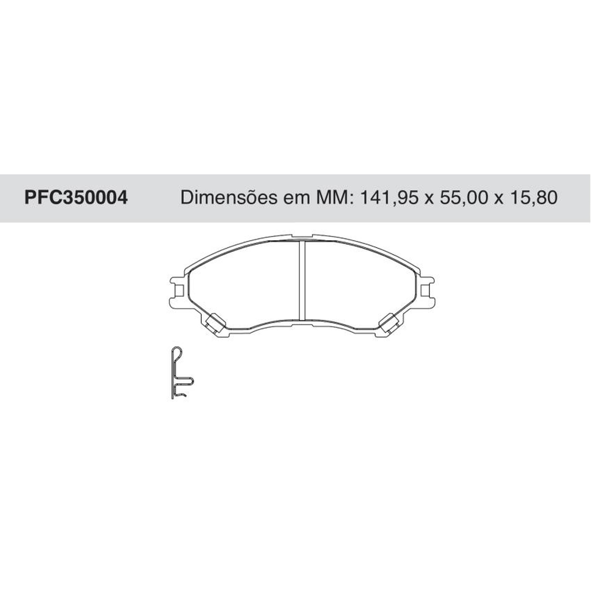 Jogo de Pastilha de Freio Dianteira para Suzuki Vitara - Cofap - PFC350004