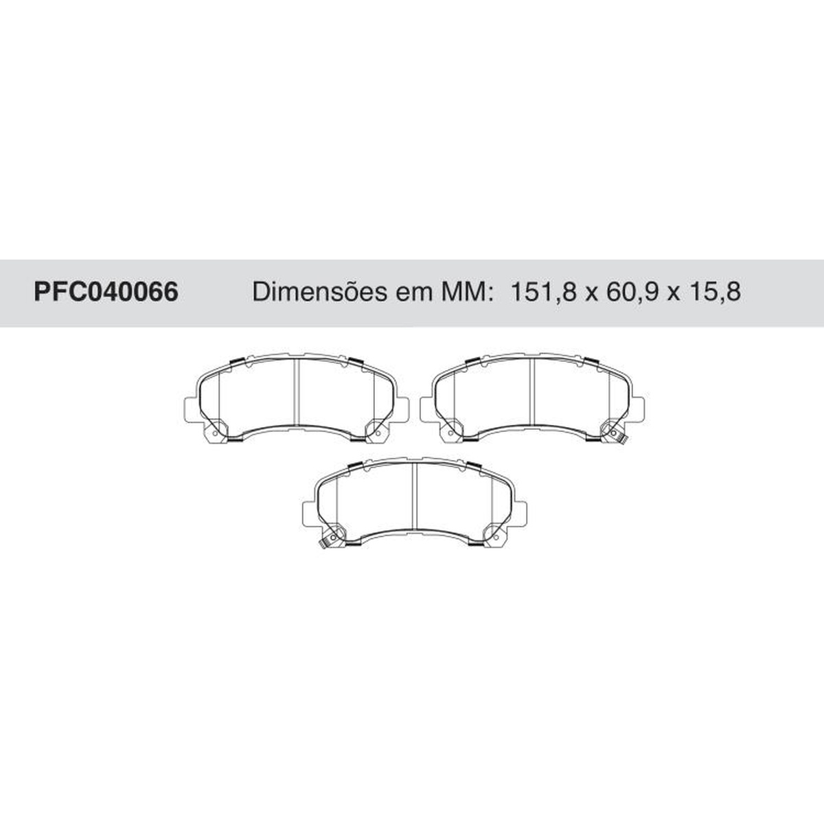 Jogo de Pastilha de Freio Dianteira Cerâmica para Chevrolet S10 e Trailblazer - Cofap - PFC040066