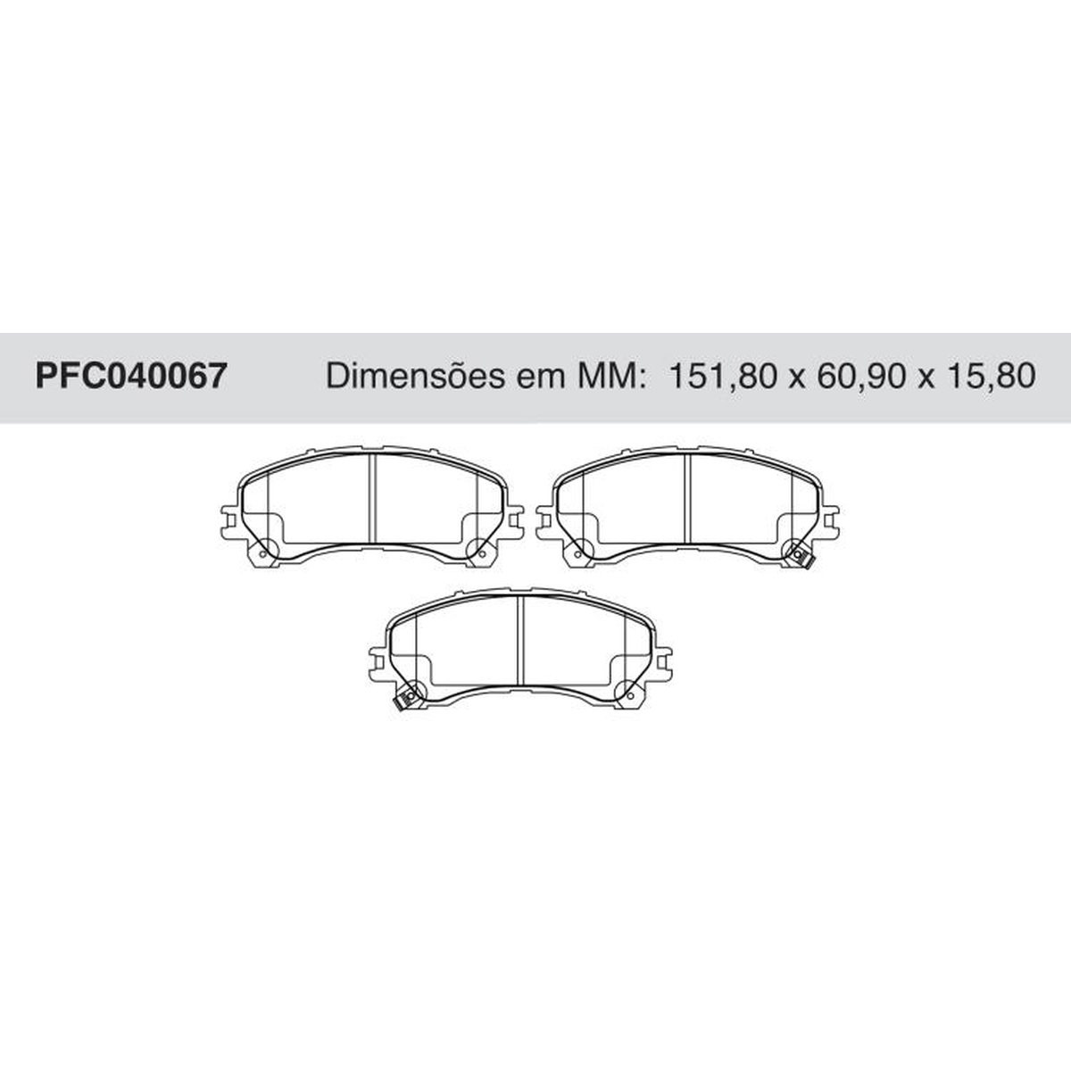Jogo de Pastilha de Freio Dianteira para Chevrolet S10 - Cofap - PFC040067