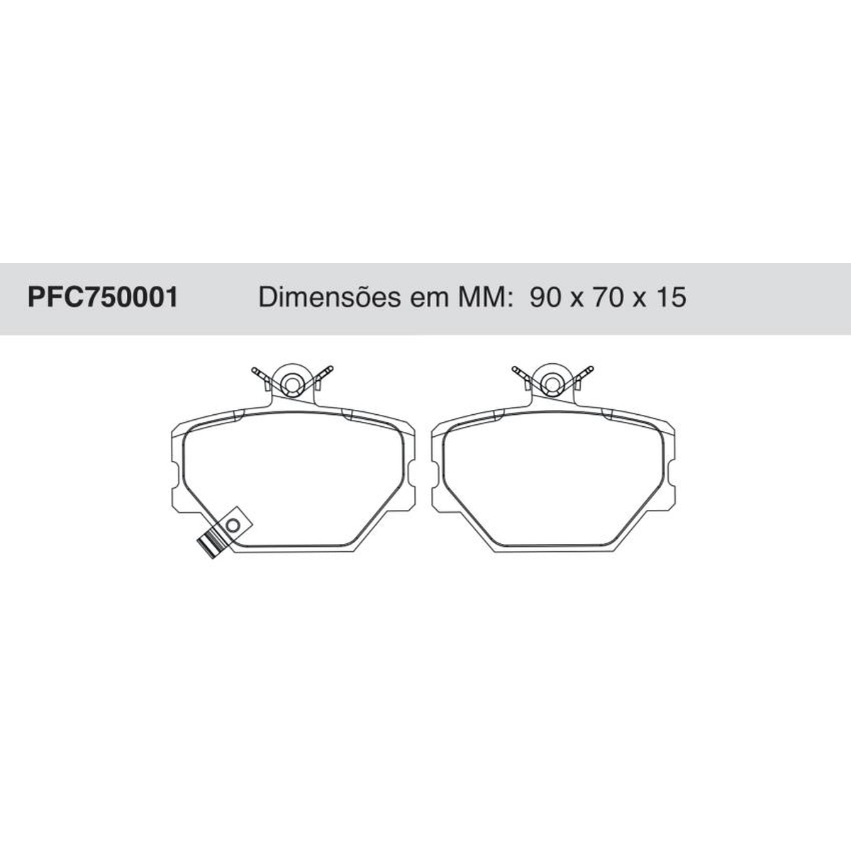Jogo De Pastilha De Freio Dianteira - Cofap - PFC750001
