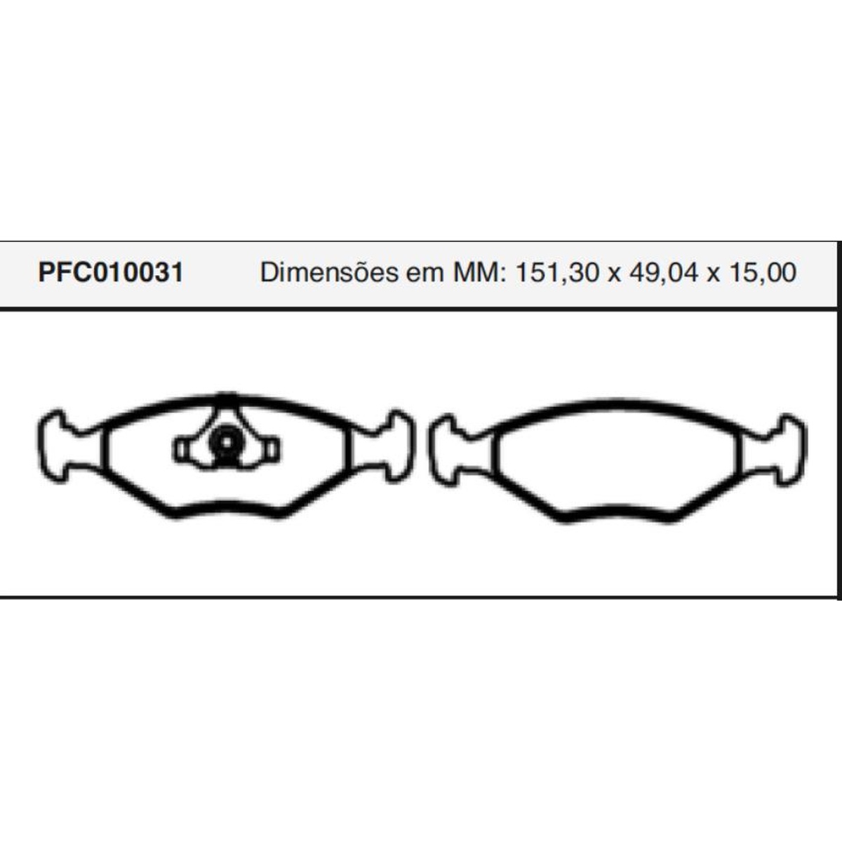 Jogo De Pastilha De Freio Dianteira - Cofap - PFC010031
