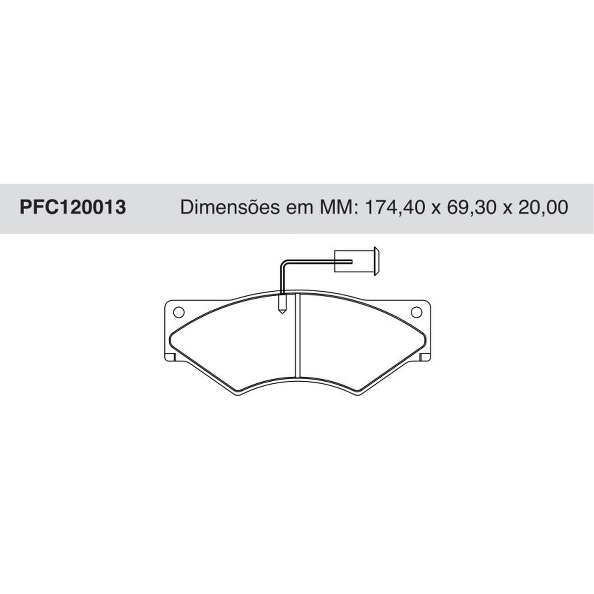 Jogo de Pastilha de Freio Dianteira para Iveco Daily 59.12 - Cofap - PFC120013