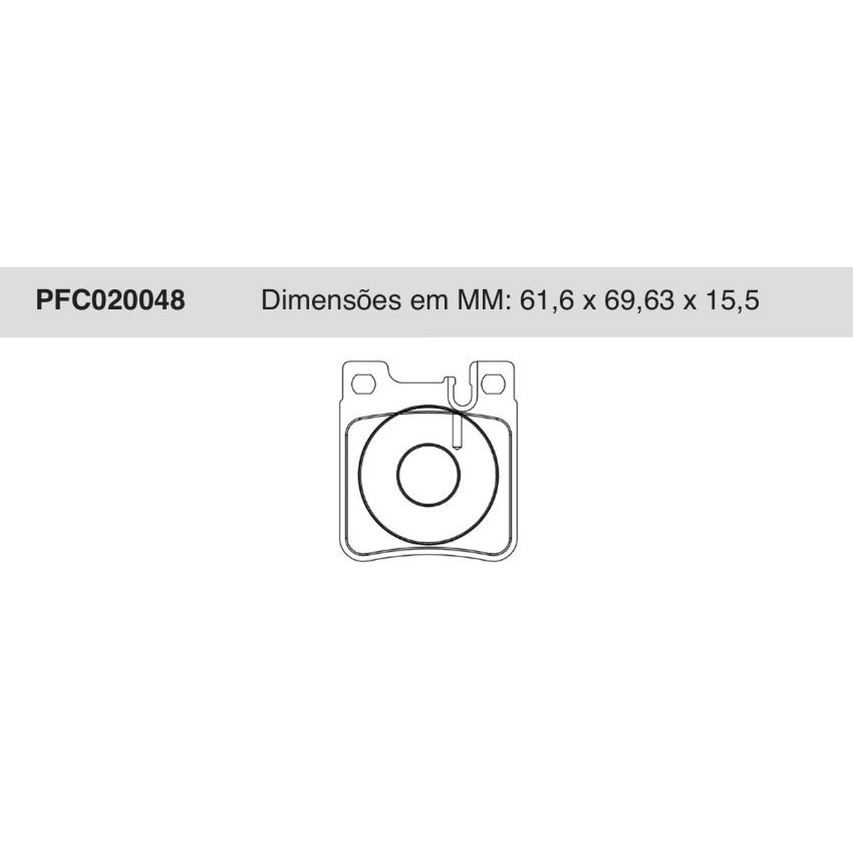 Jogo De Pastilha De Freio Traseira - Cofap - PFC020048