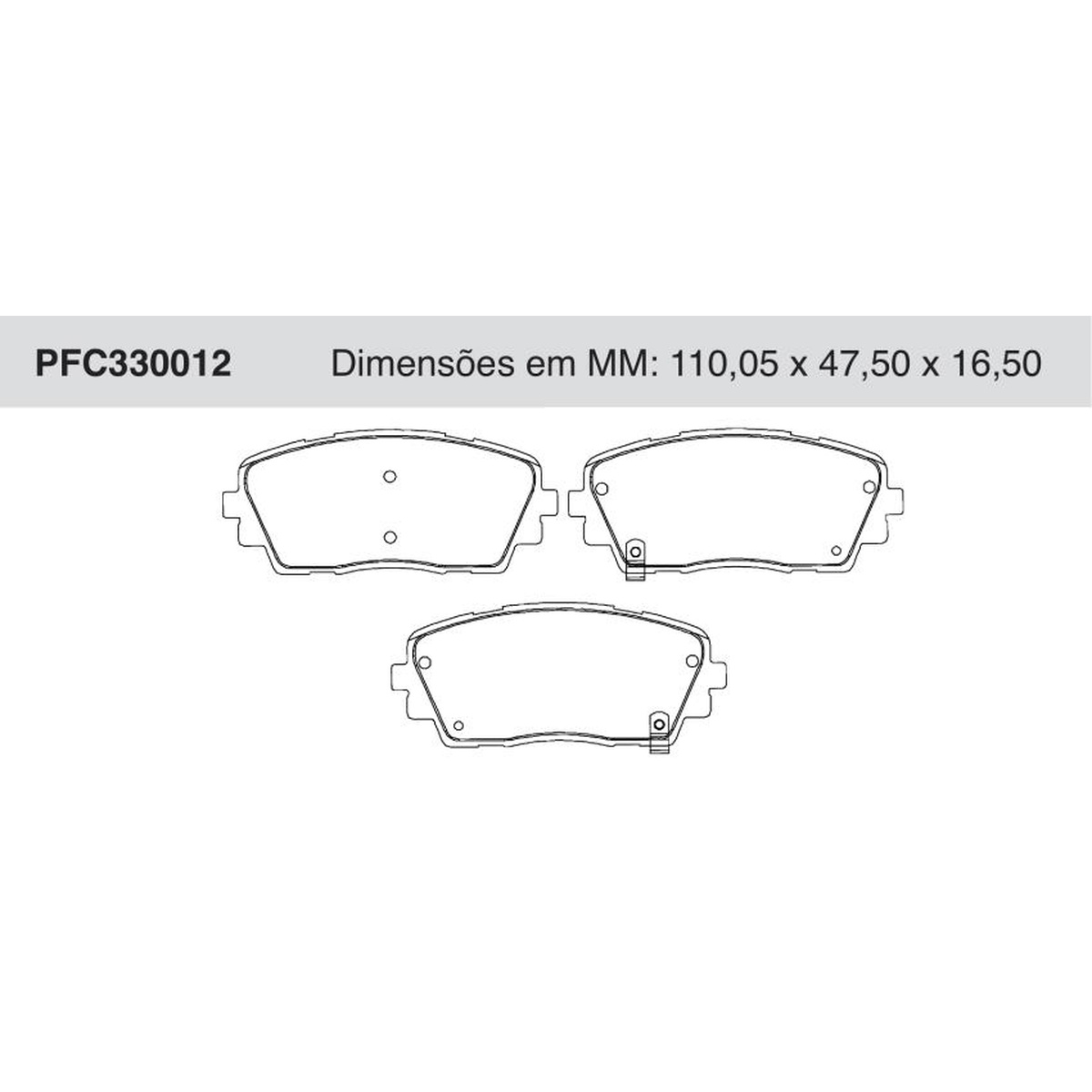 Jogo de Pastilha de Freio Dianteira para KIA Picanto - Cofap - PFC330012