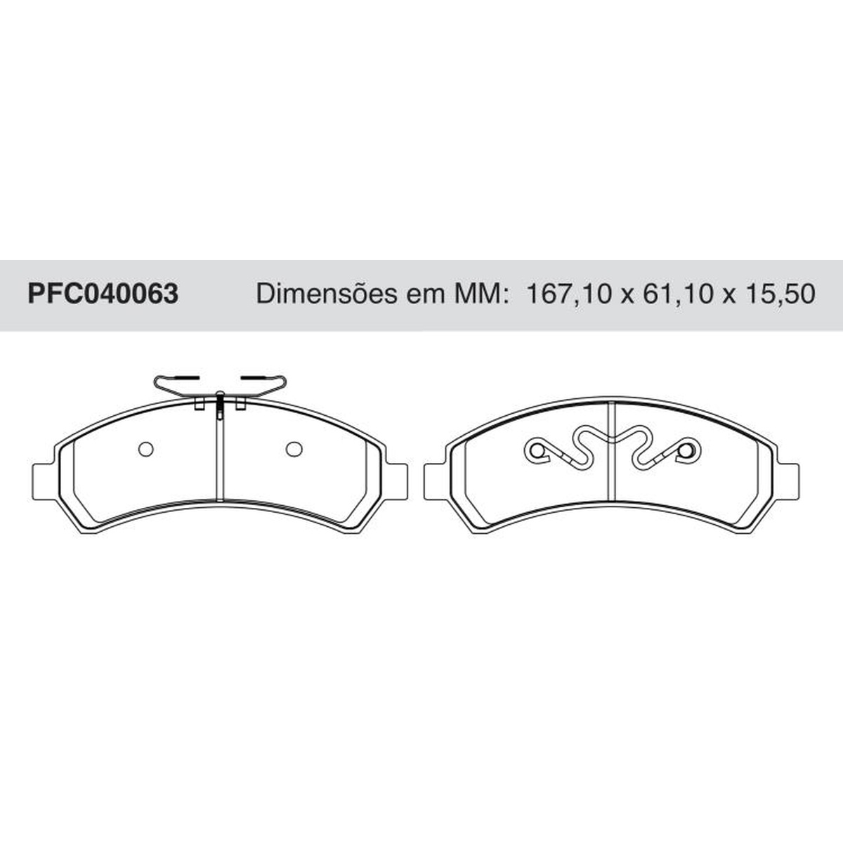 Jogo de Pastilha de Freio Dianteira Cerâmica para Chevrolet Blazer e S10 - Cofap - PFC040063