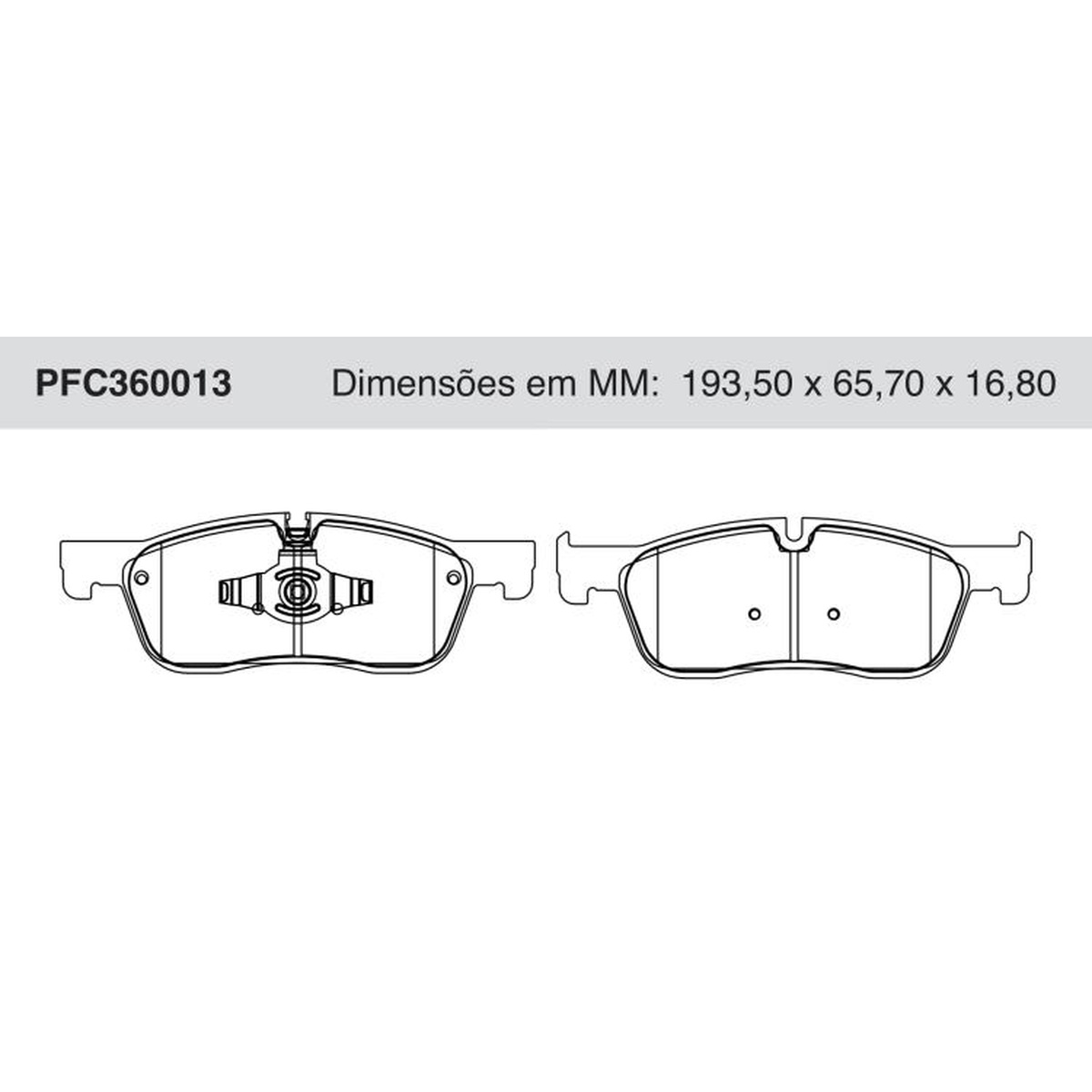 Jogo De Pastilha De Freio Dianteira Cerâmica - Cofap - PFC360013