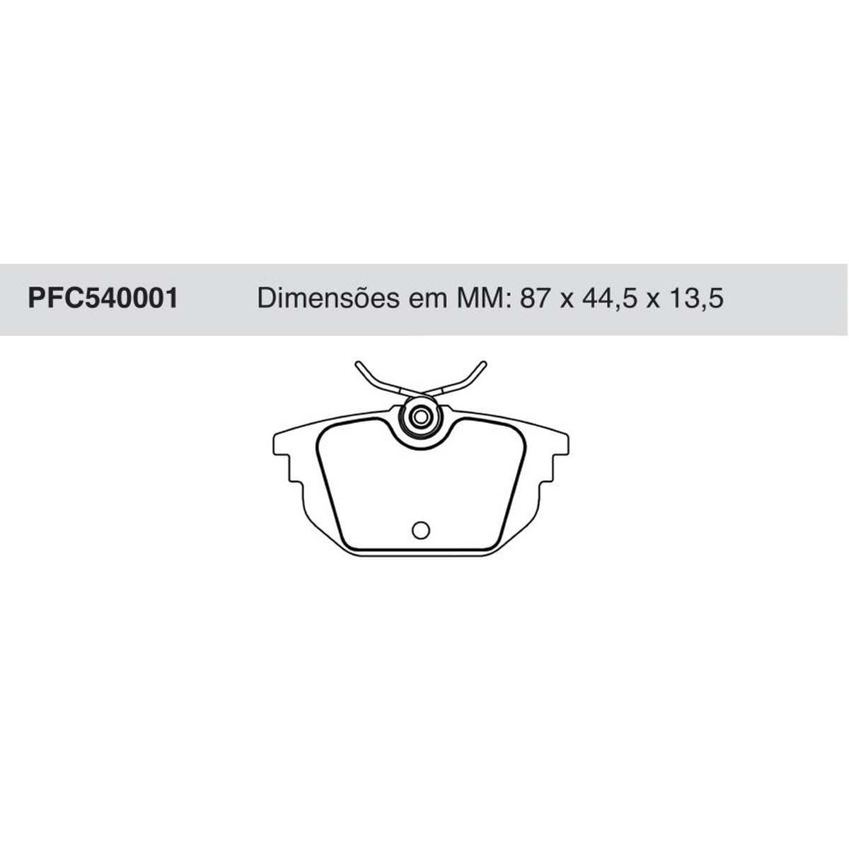 Jogo de Pastilha de Freio Traseira para Fiat Marea e Marea Weekend - Cofap - PFC540001