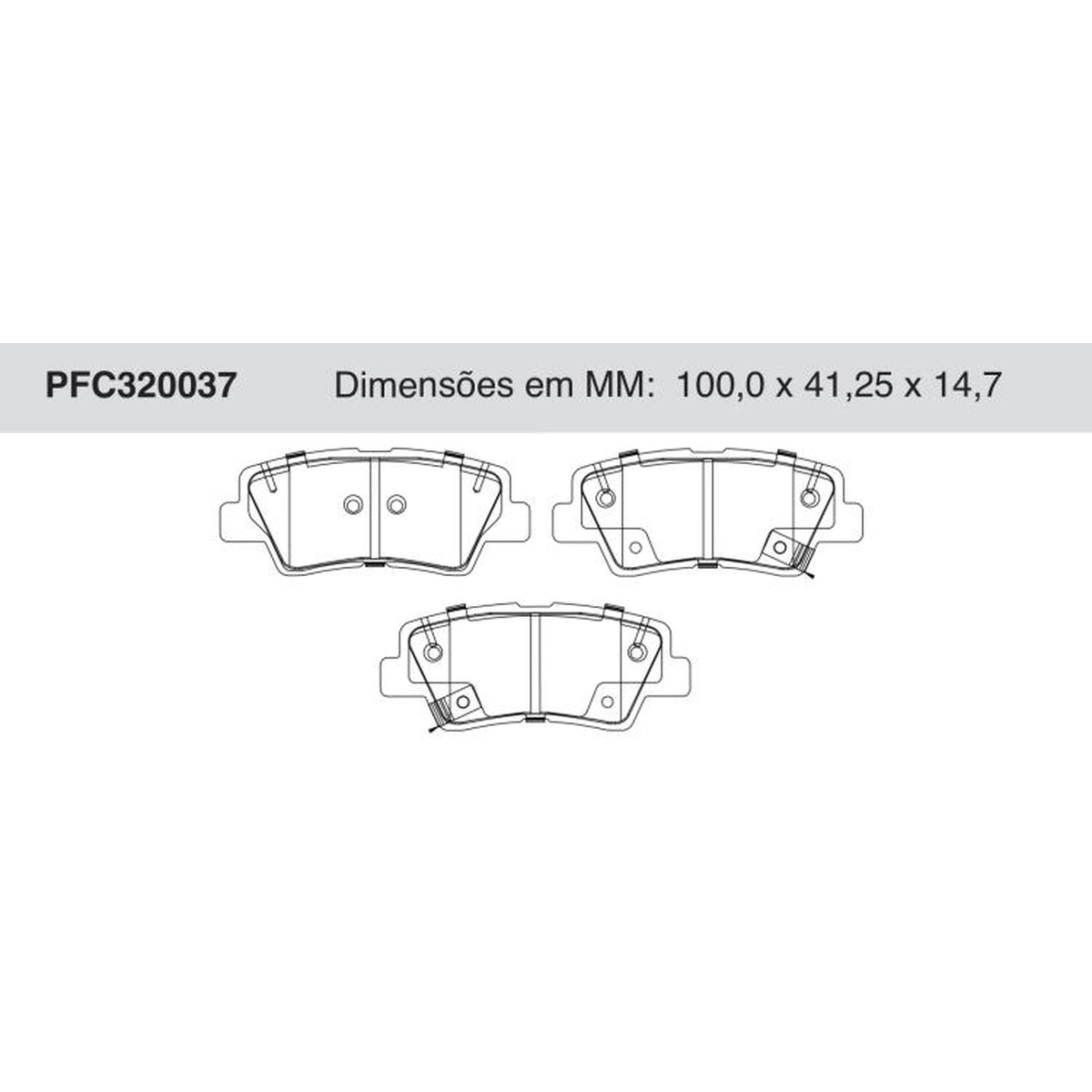Jogo de Pastilha de Freio Cerâmica Traseira para Hyundai Tucson e KIA Sportage - Cofap - PFC320037