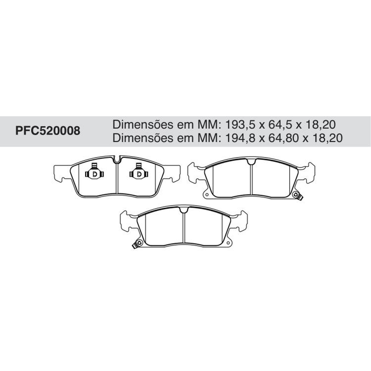 Jogo De Pastilha De Freio Dianteira - Cofap - PFC520008