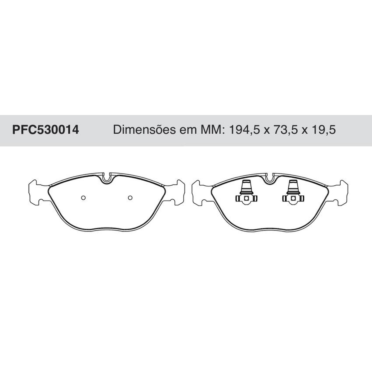 Jogo de Pastilhas de Freio Dianteiras - Cofap - PFC530014
