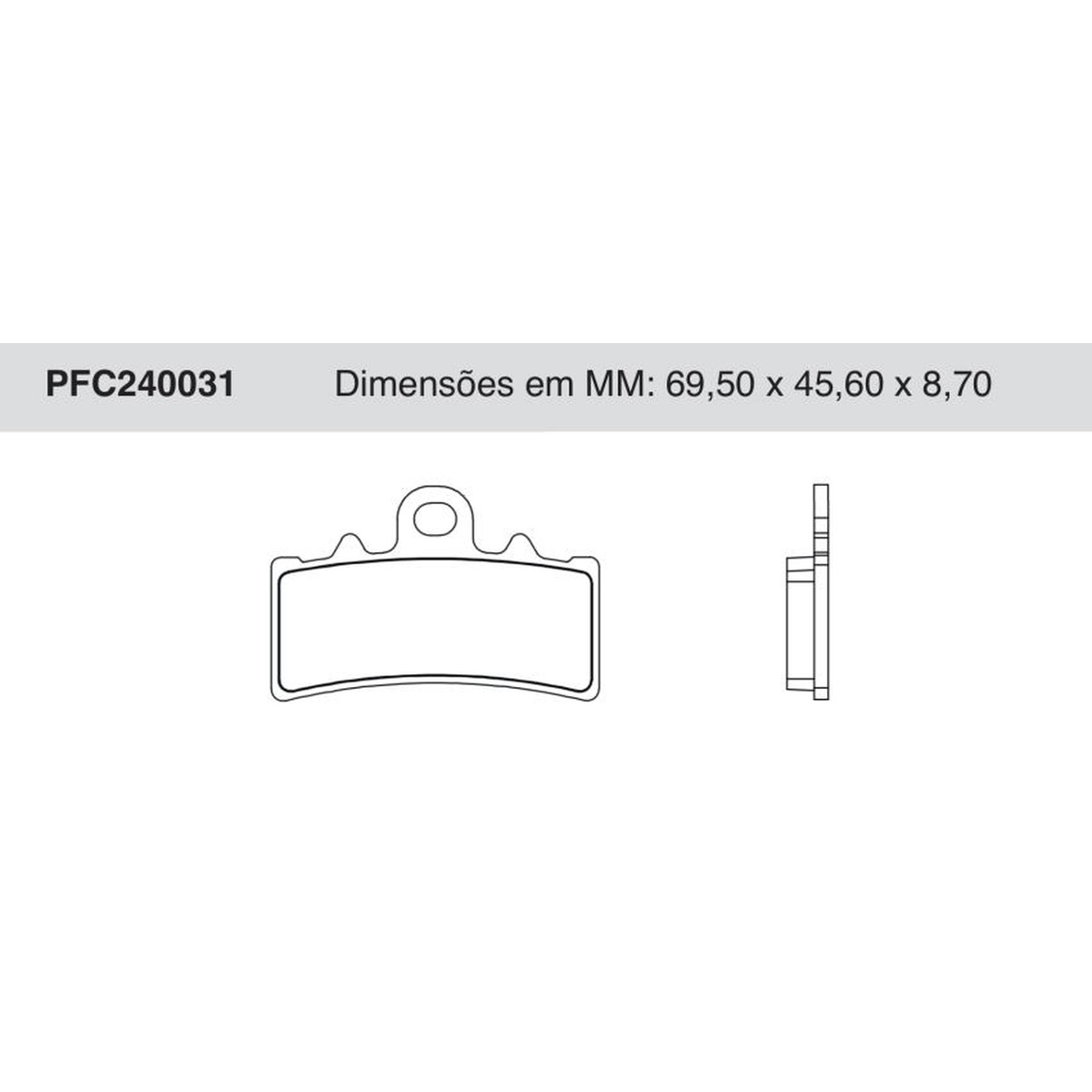 Jogo De Pastilha De Freio Dianteira - Cofap - PFC240031
