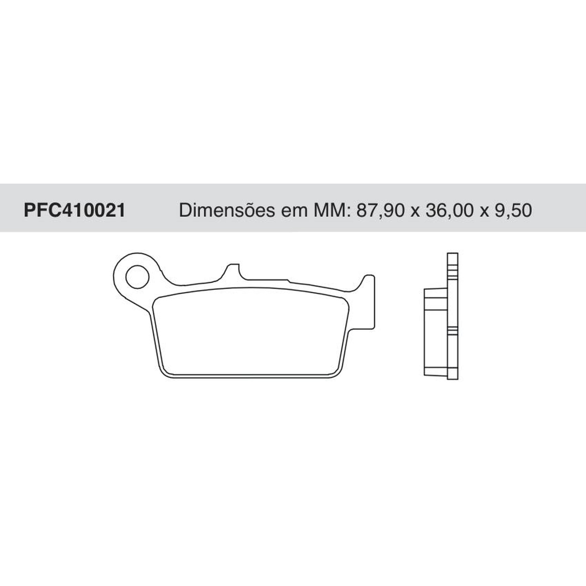 Jogo de Pastilha de Freio Traseira - Cofap - PFC410021