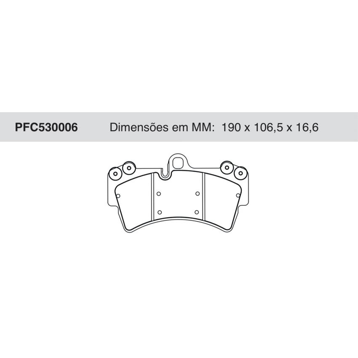 Jogo de Pastilha de Freio Dianteira - Cofap - PFC530006