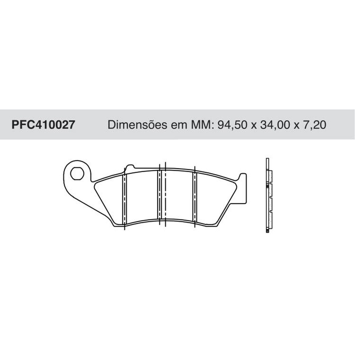 Jogo de Pastilha de Freio Dianteira - Cofap - PFC410027