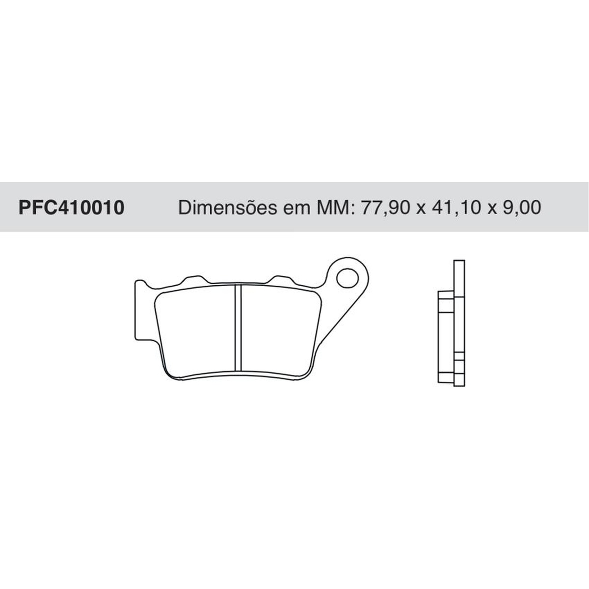 Jogo De Pastilha De Freio Traseira - Cofap - PFC410010