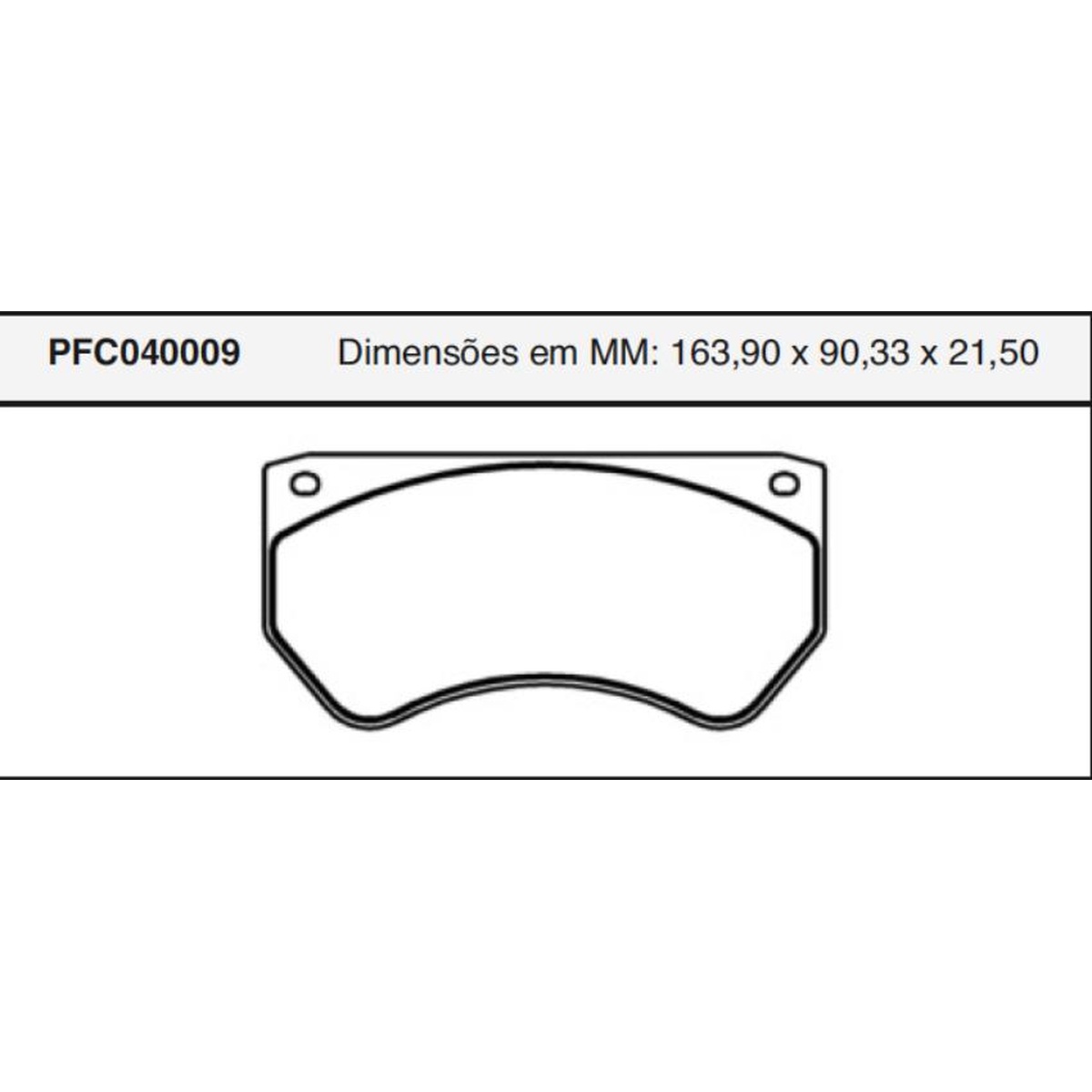 Jogo de Pastilha de Freio Dianteira - Cofap - PFC040009