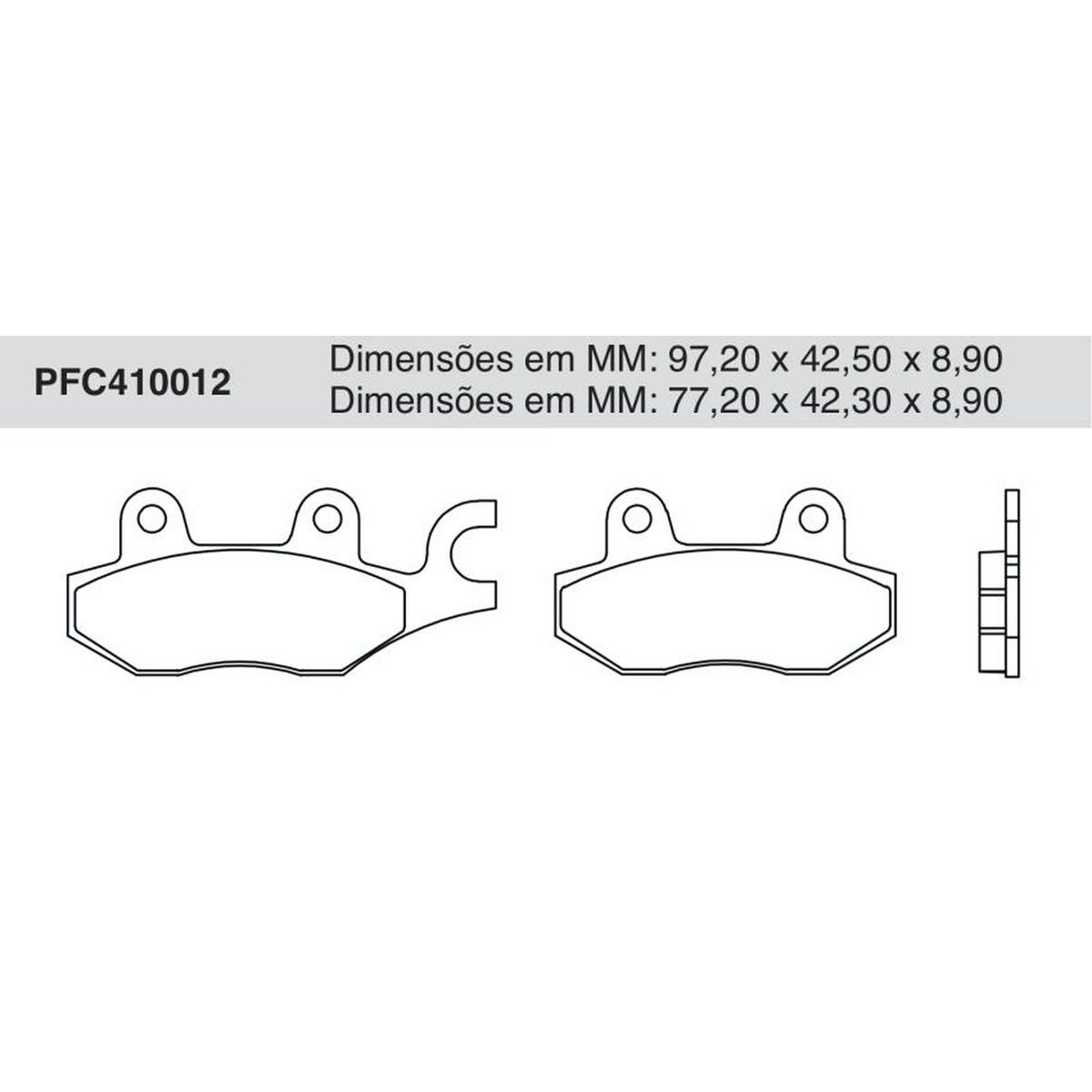 Jogo de Pastilha de Freio Dianteira - Cofap - PFC410012