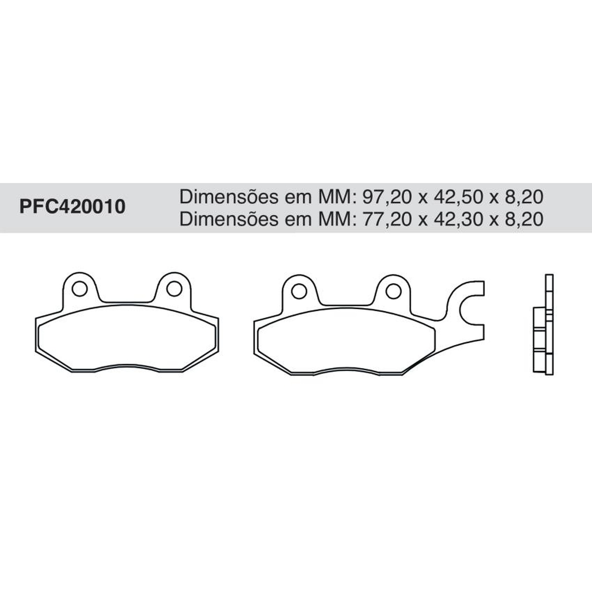 Jogo De Pastilha De Freio Dianteira - Cofap - PFC420010