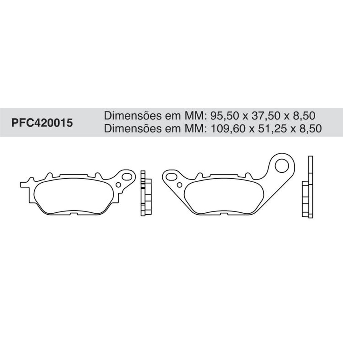 Jogo de Pastilha de Freio Dianteira para Yamaha NMAX 160 - Cofap - PFC420015