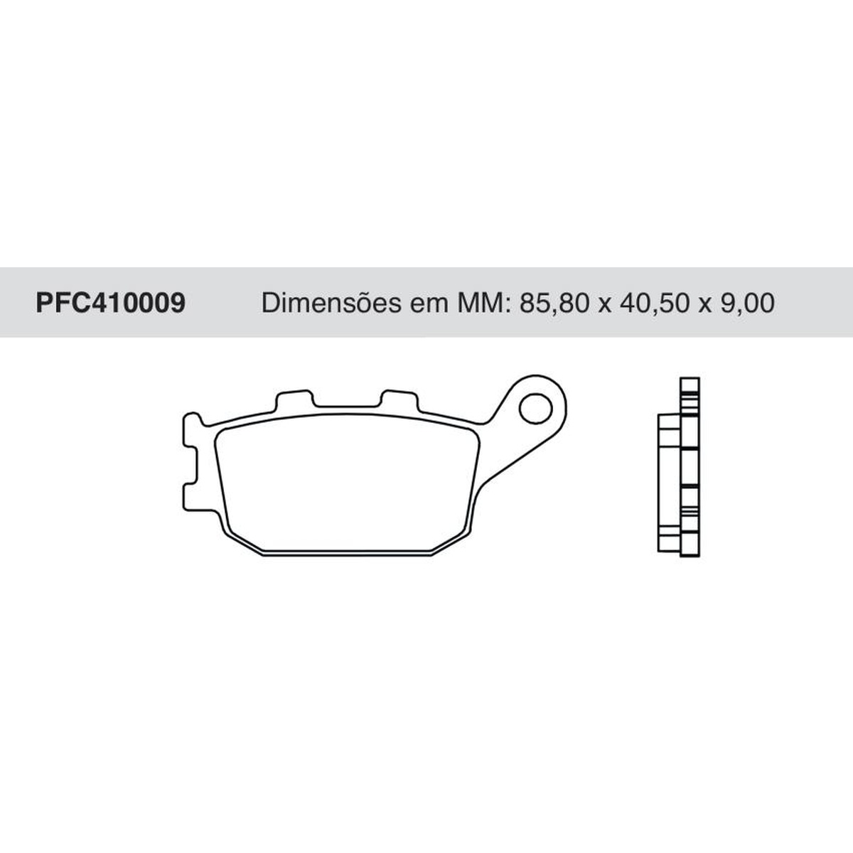 Jogo De Pastilha De Freio Traseira - Cofap - PFC410009