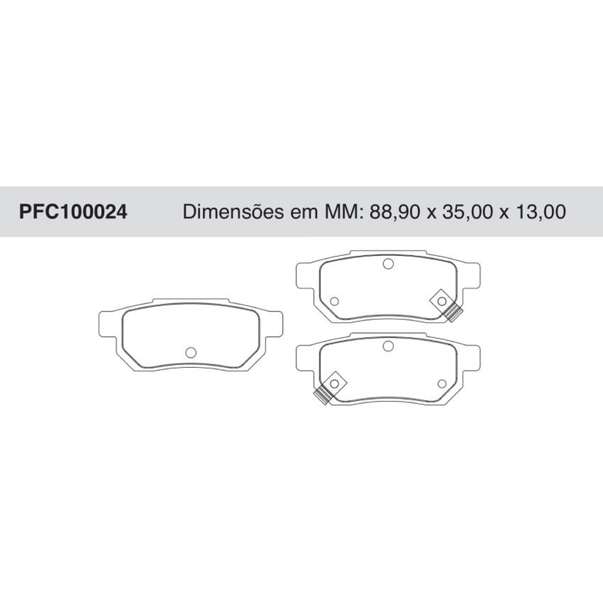 Jogo de Pastilhas de Freio Traseiras para Honda City - Cofap - PFC100024