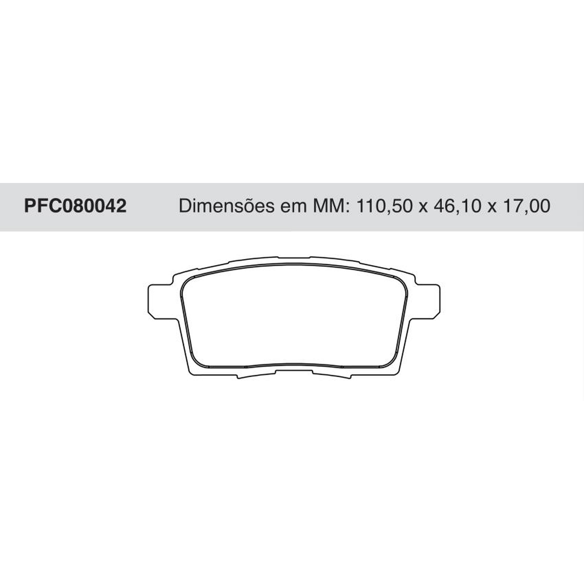 Jogo de Pastilha de Freio Traseira para Ford Edge - Cofap - PFC080042