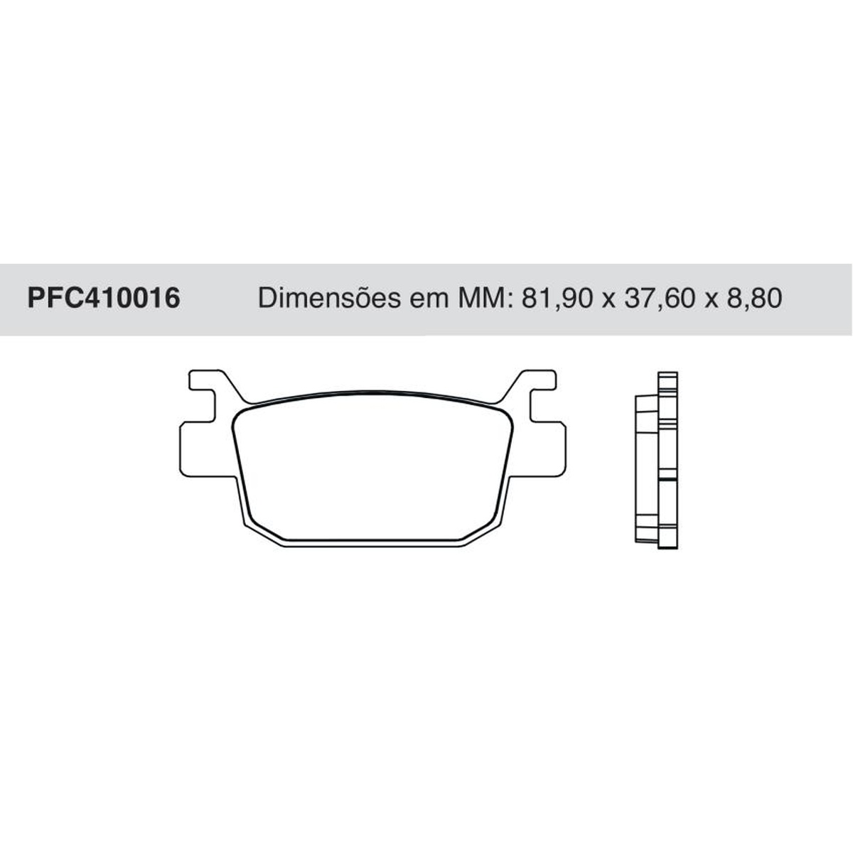 Jogo de Pastilha de Freio Traseira - Cofap - PFC410016