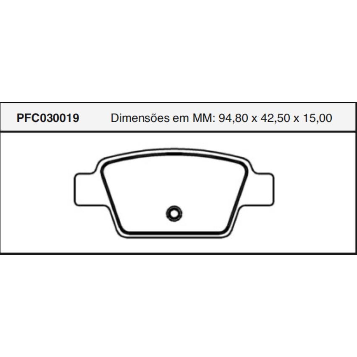Jogo de Pastilha de Freio Traseira para Fiat Stilo - Cofap - PFC030019
