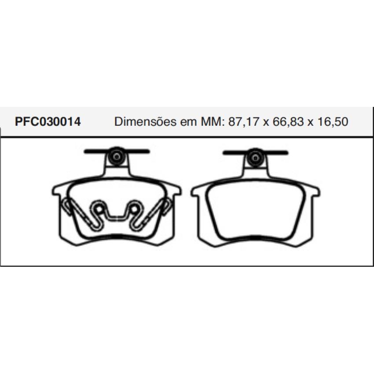 Jogo De Pastilha De Freio Traseira - Cofap - PFC030014